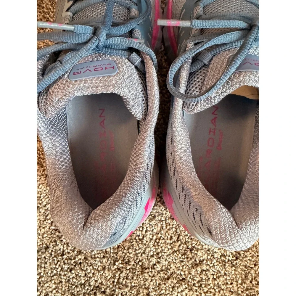 Under Armour HOVR Guardian 2 Womens Gray Pink Running Shoes 3022598-403 Size 12
